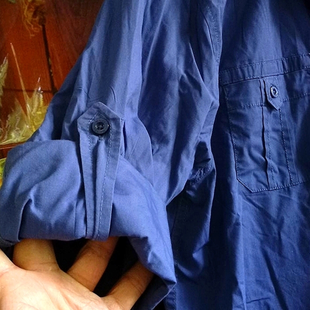 ❤️4x$15Waimea Blue shirt sz M - Picture 2 of 6